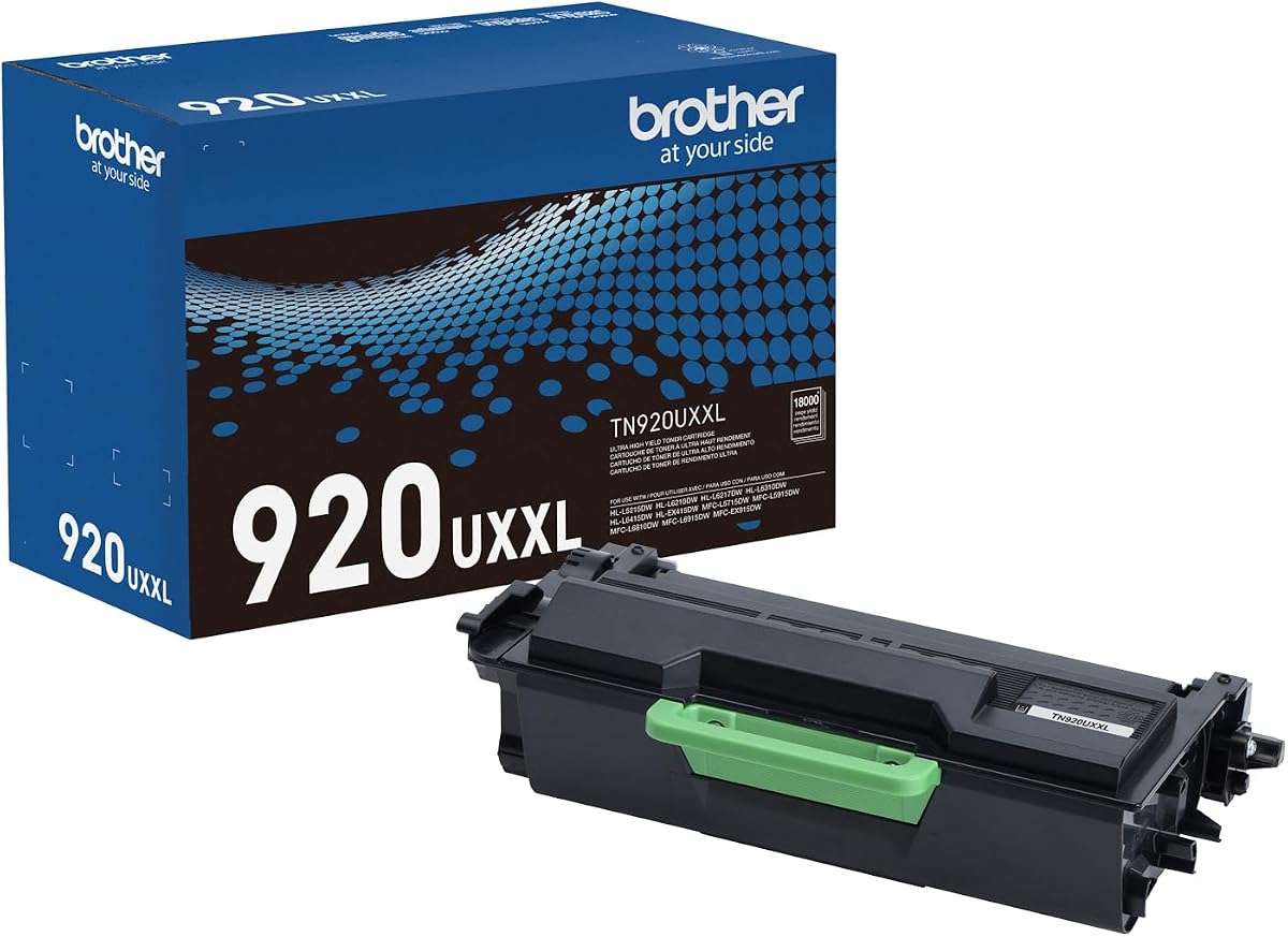 Cartucho original Brother TN920UXXL Tóner negro de ultra alto rendimiento, 1 paquete | Paquete individual