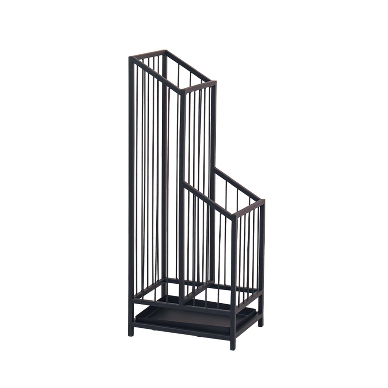 GYRAZXS Commercial Metal Umbrella Holder with Removable Drip Tray - Durable Stand for Corridor and Entrance, Large Capacity