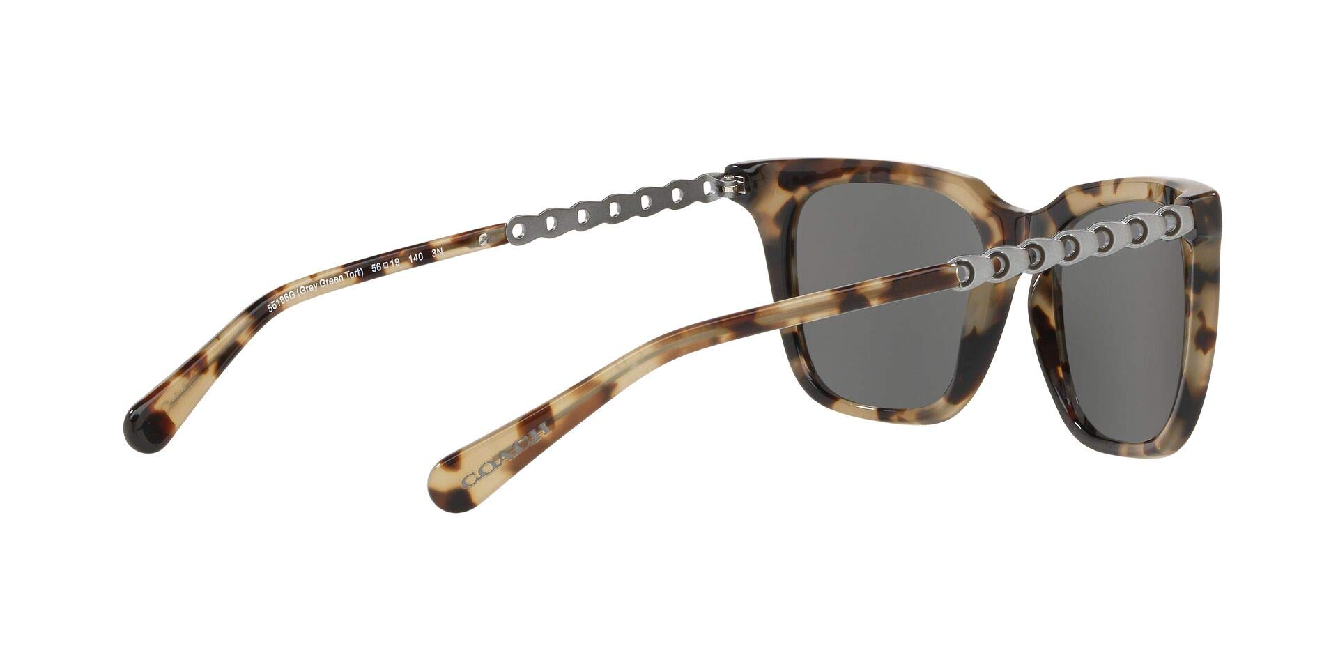 Coach Designer Cat Eye Sunglasses Tortoise Shell Smoke Mirrored Lens HC8236 Coach HC8232 sunglasses for women in Dark Tortoise main image 3