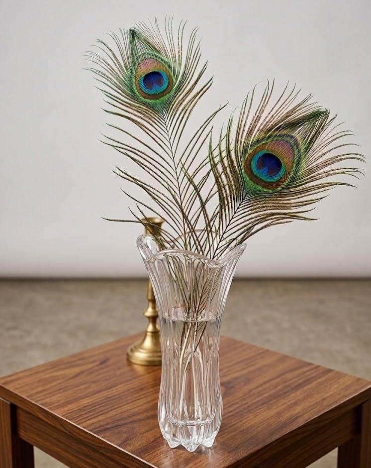 Crystal Flower Vase 6 Inch, Decorative Glass Vase with Elegant Cut Design for Fresh Flowers, Table Centerpiece & Home Decor-image-36