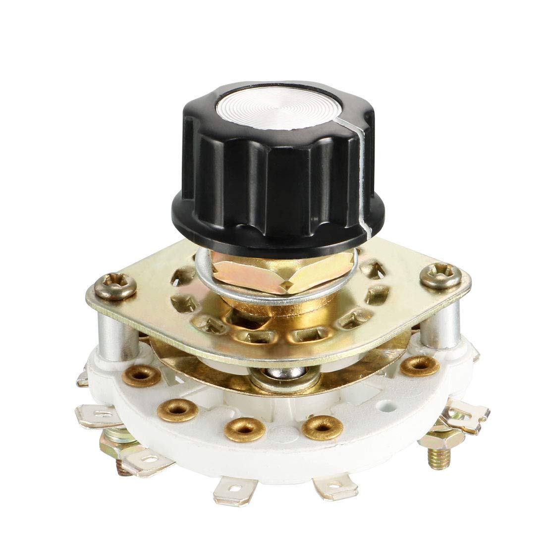 Buy uxcell 2P4T 2 Pole 4 Throw Single Deck Band Channel Rotary Switch