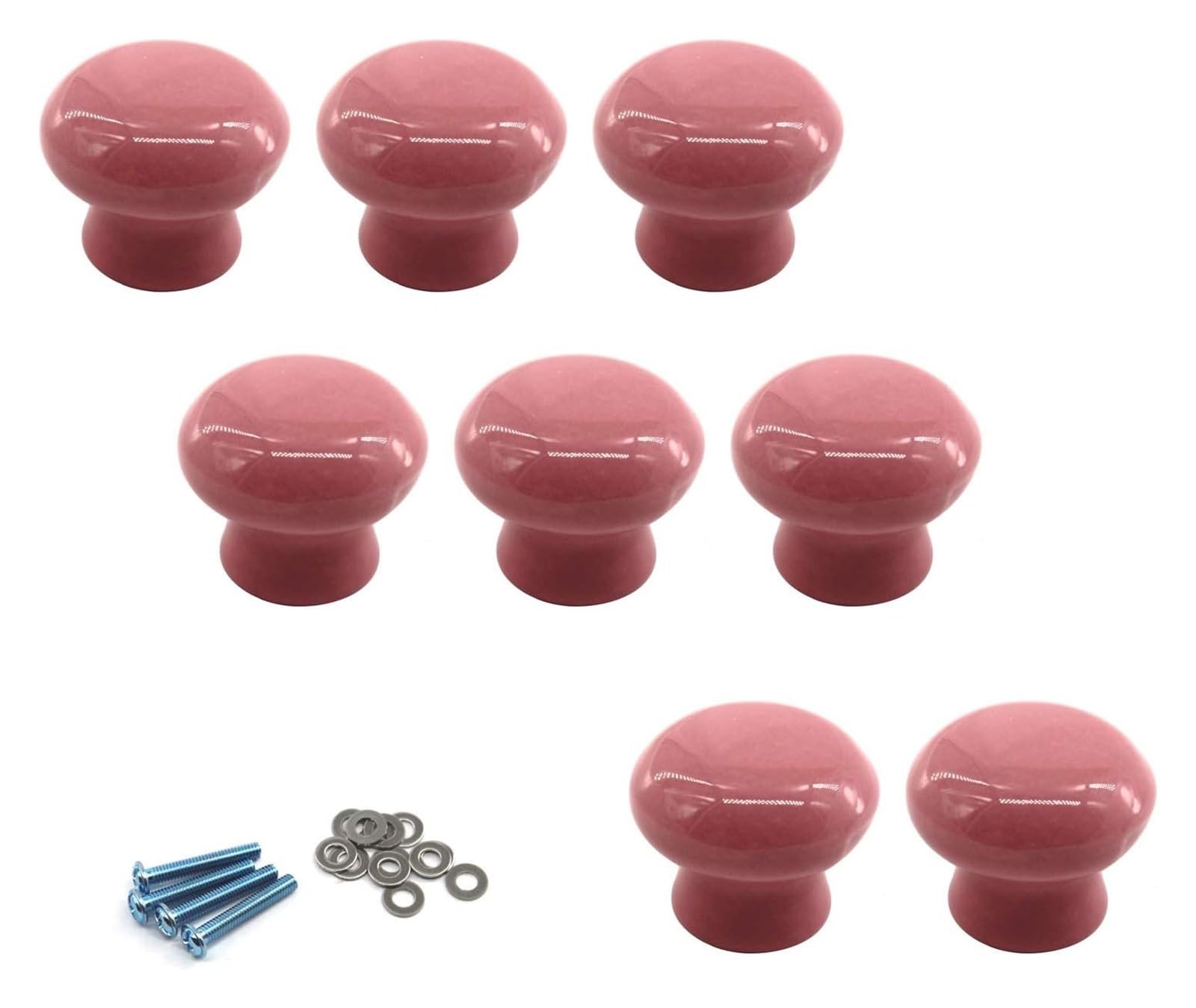 Boutons d'armoire en céramique rose de haute qualité