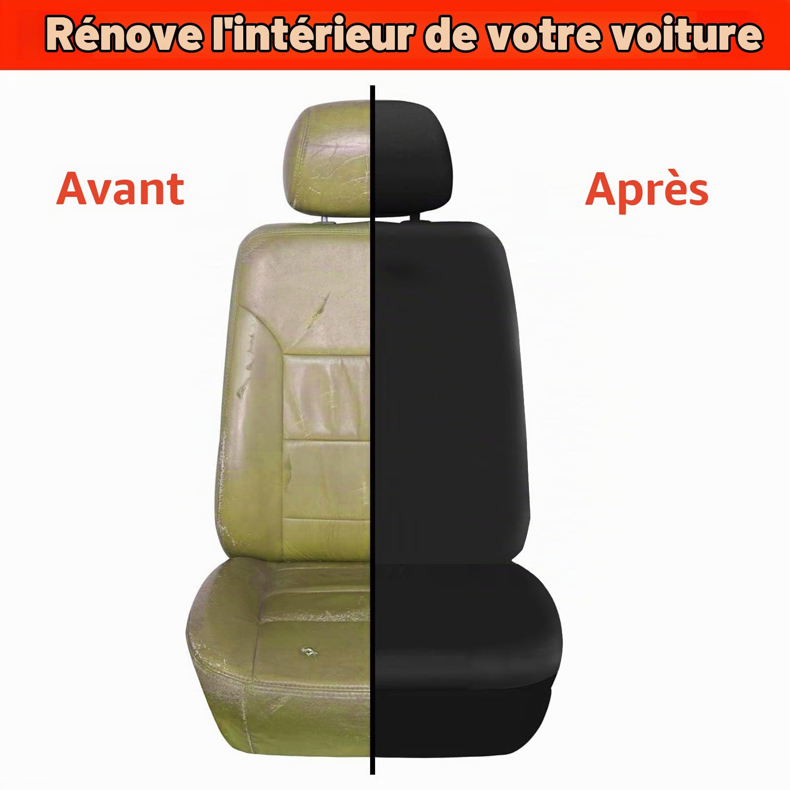 Couverture de Siège de Voiture Universelle 11 Pièces - Housse de Siège Auto Complet Ensembles - Couvre/Protecteurs de Sièges Avant et Arrière Similicuir, Noir #1
