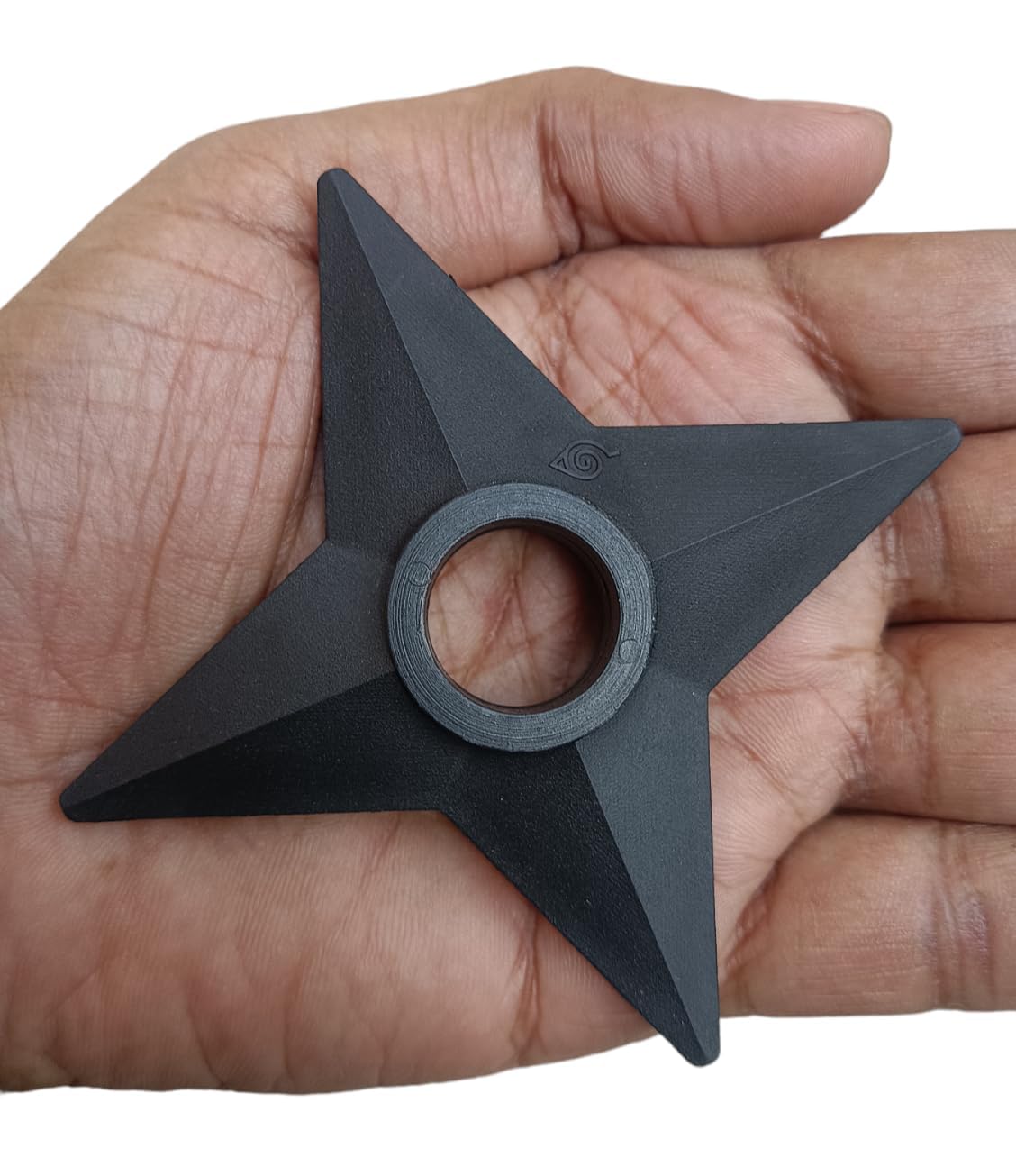 Set Of 3 Plastic Anime Ninja Stars - Shuriken Throwing Stars For Cosplay And Entertainment, Black