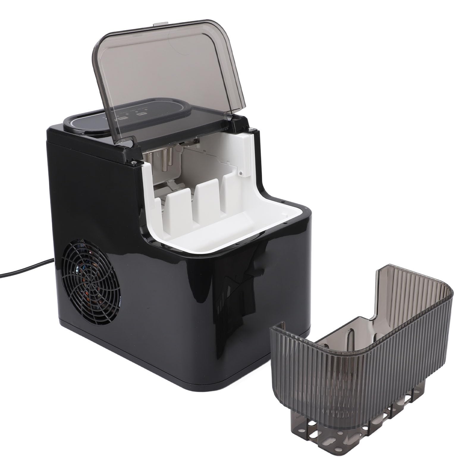 Sxhlseller Máquina para Fabricar Hielo Autolimpiante Rápida de 26 Libras/día |Encimera Compacta Automática para el Hogar, Bar, Restaurante, Cocina, Oficina, Fiesta