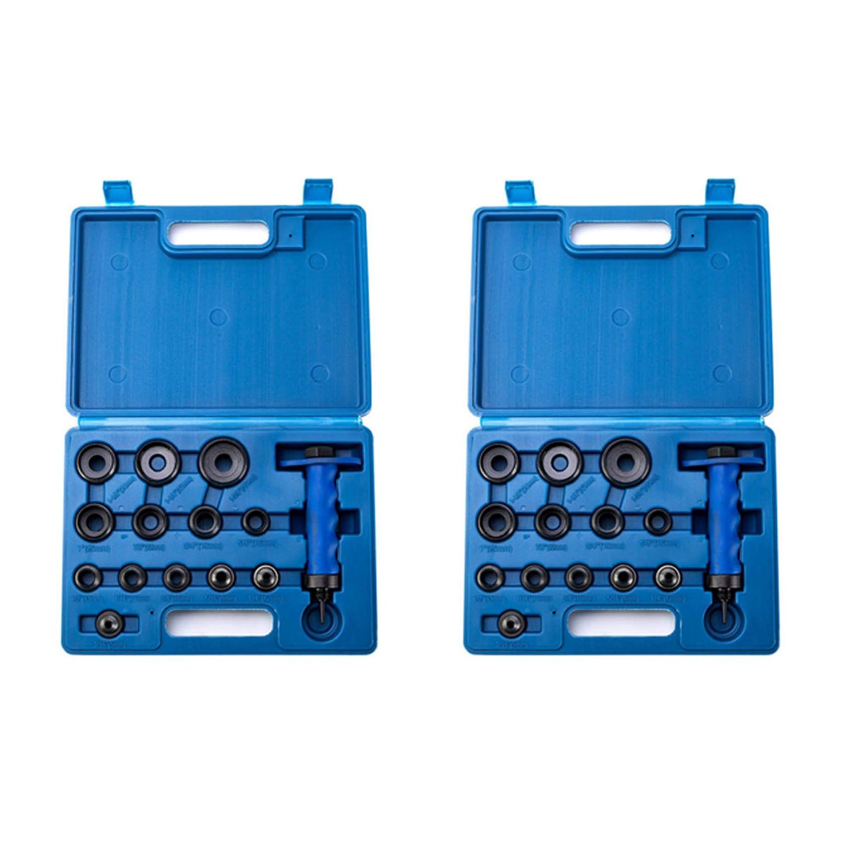 Ctrlzs 28Pcs Hollow Punch Set Diy Leather Craft Belt Punching Tool With Plastic Box Diy Leather Craft Household Tool 5Mm-35Mm