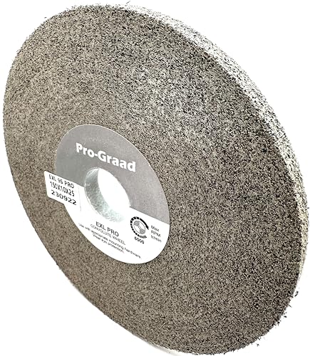 Image of EXL PRO Convolute Deburring Polishing Wheel - 6 inch x 3 /8 inch x 1 inch 9S Fine Silicon Carbide - Professional Grade - Metal Deburring, Finishing and Polishing Wheel - (1 Pack)