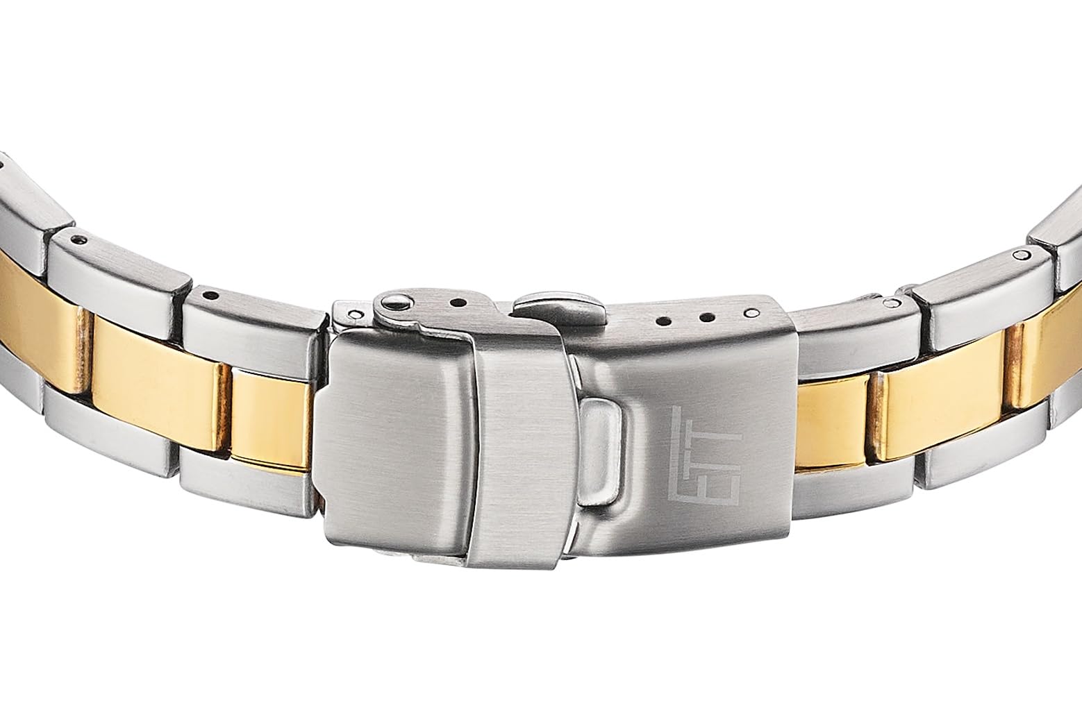 ETT Eco Tech Time Funk Solar Damen Uhr Analog mit Edelstahl Armband ELS-11590-12M