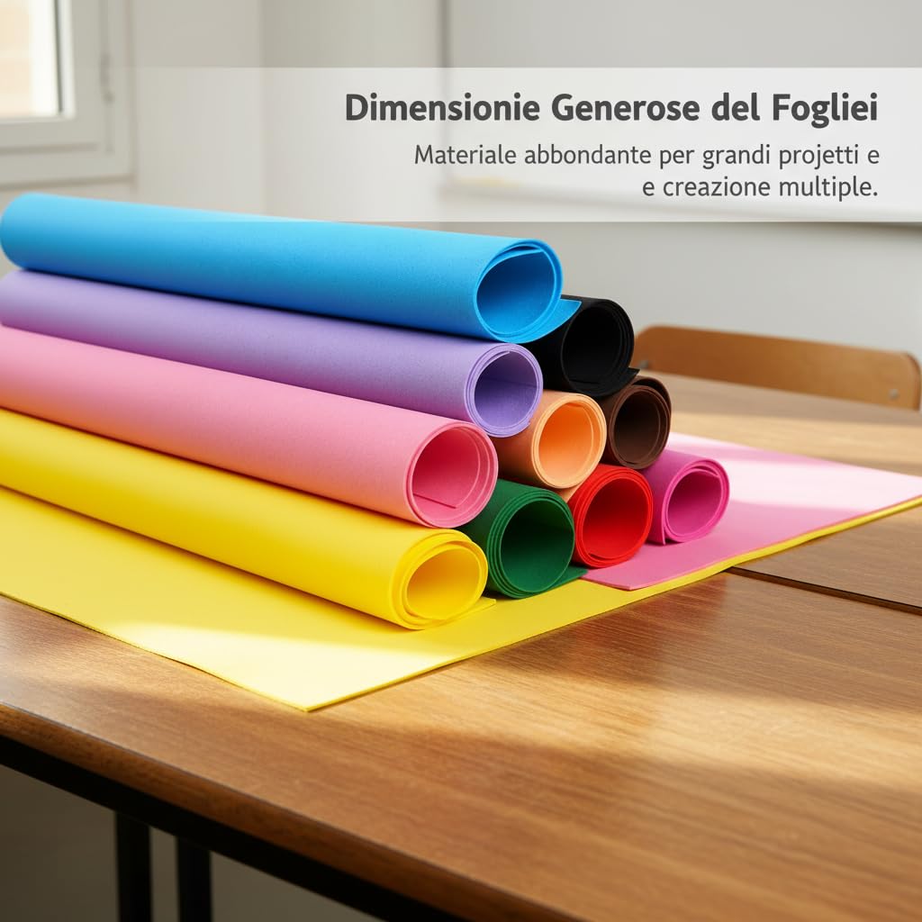 Gomma EVA, Foam per Lavoretti, 2, Arancione