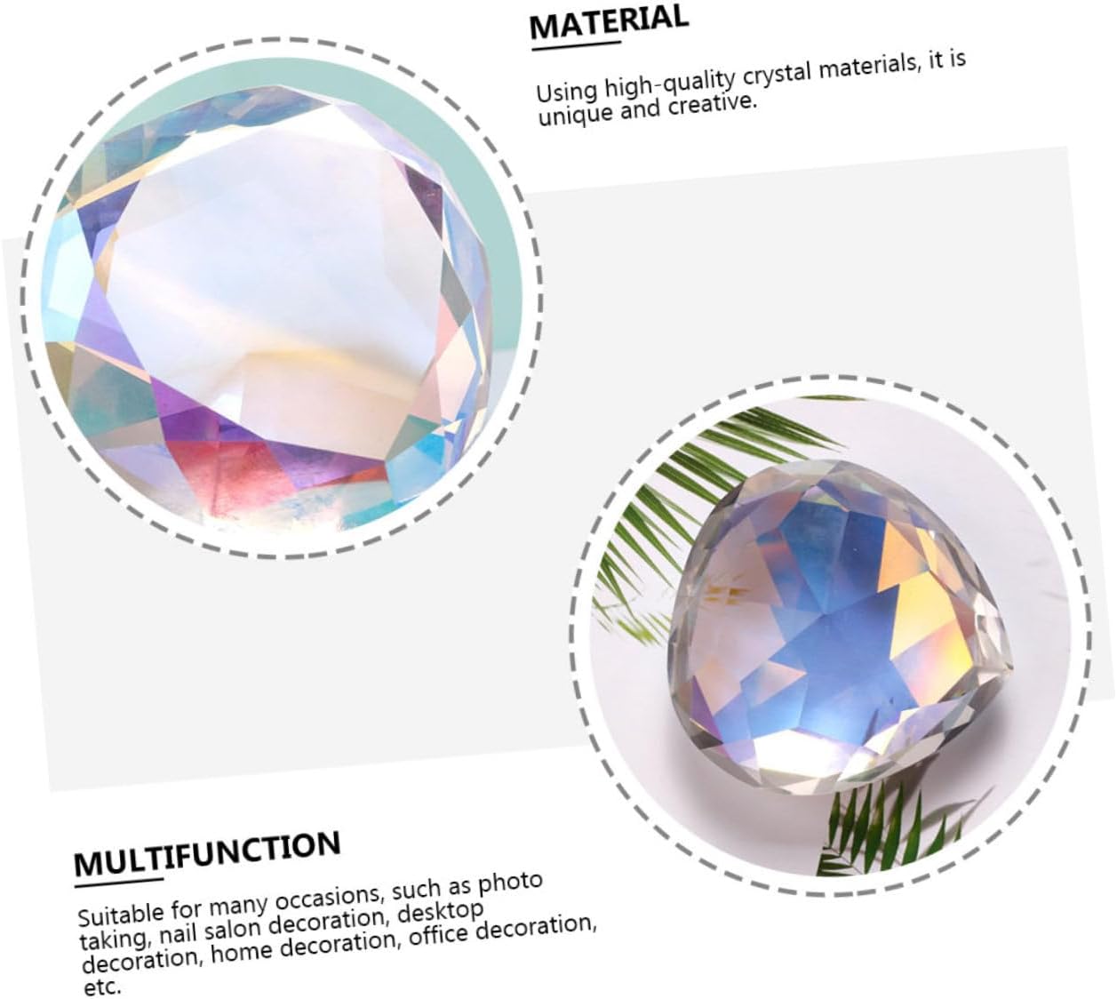 1pc Heart-Shaped Decorative Nail Art Display Prop Crystal Adorn for Stunning Photography Nail Salon Use and Home for Girlfriends
