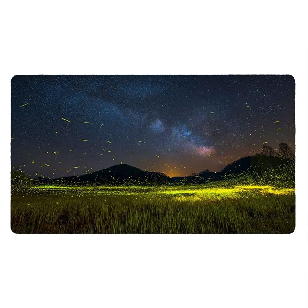 Alfombrilla Ratón XXL Alfombrilla Escritorio 2000x1000mm Mouse Pad Mejora la Precisión y la Velocidad con Base de Goma Antideslizante y Bordes Cosidos Duradera (El Cielo Estrellado Es Hermoso) xR8-840