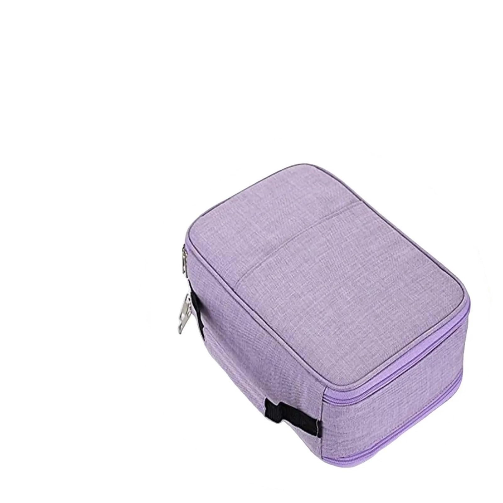 Organizer na piórniki z 300 miejscami i zamkiem błyskawicznym | Multicolor 300 miejsc Szkicowanie rysunków: kolorowe ołówki, markery, przechowywanie pędzli(Purple)