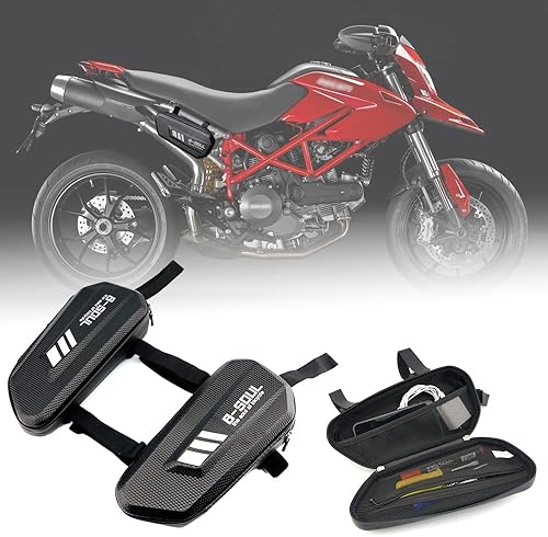 Para Ducati HYPERMOTARD 796 821 SP Diavel 1200 1250 MTS1200 Scrambler 1100 800 400 motocicleta Sillín lateral bolsa de herramientas paquete triángulo