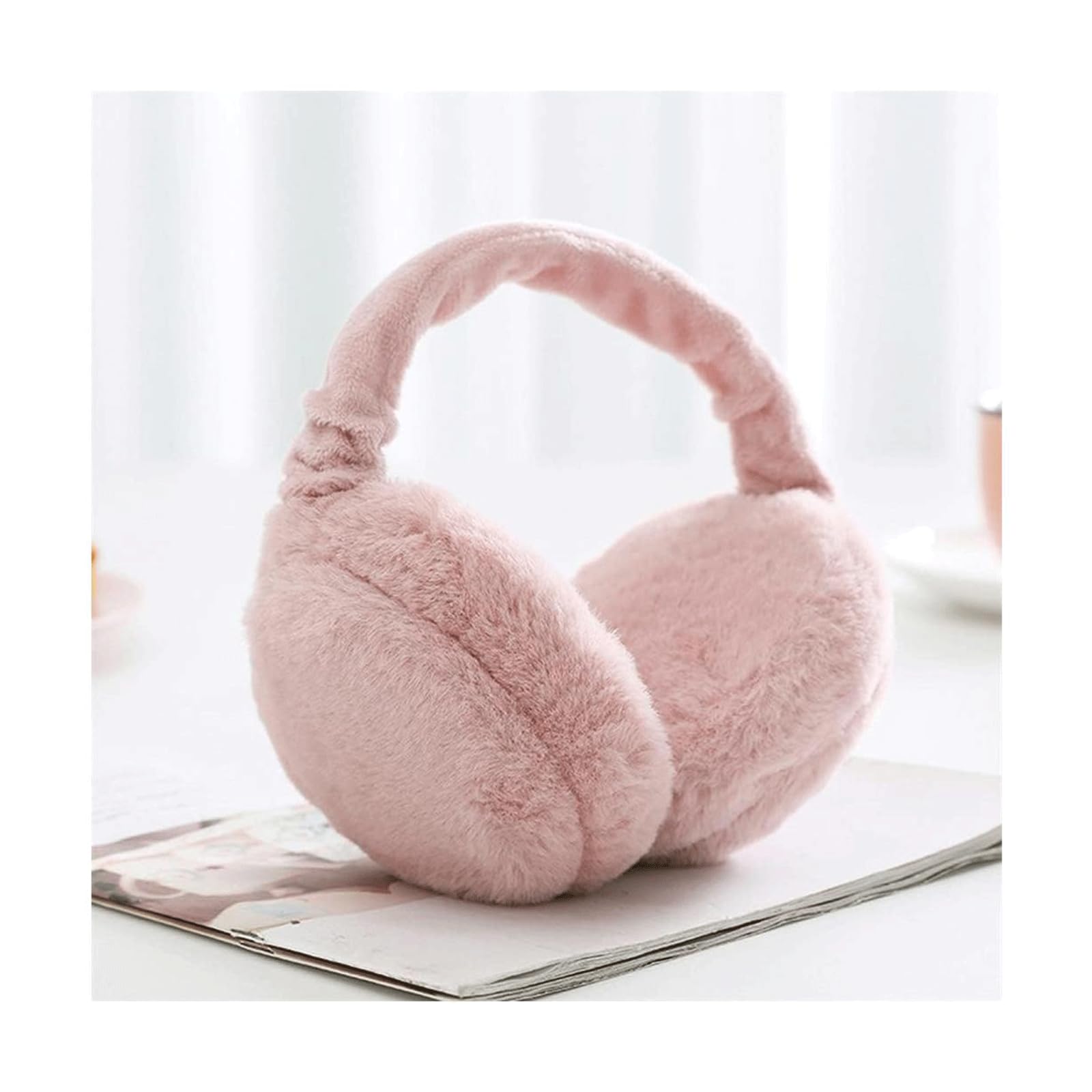 ZUMAHA Orejeras Plegables Orejeras de Invierno Cubierta de Oreja de Felpa Suave Auriculares cálidos Calentadores de oídos elásticos y cómodos