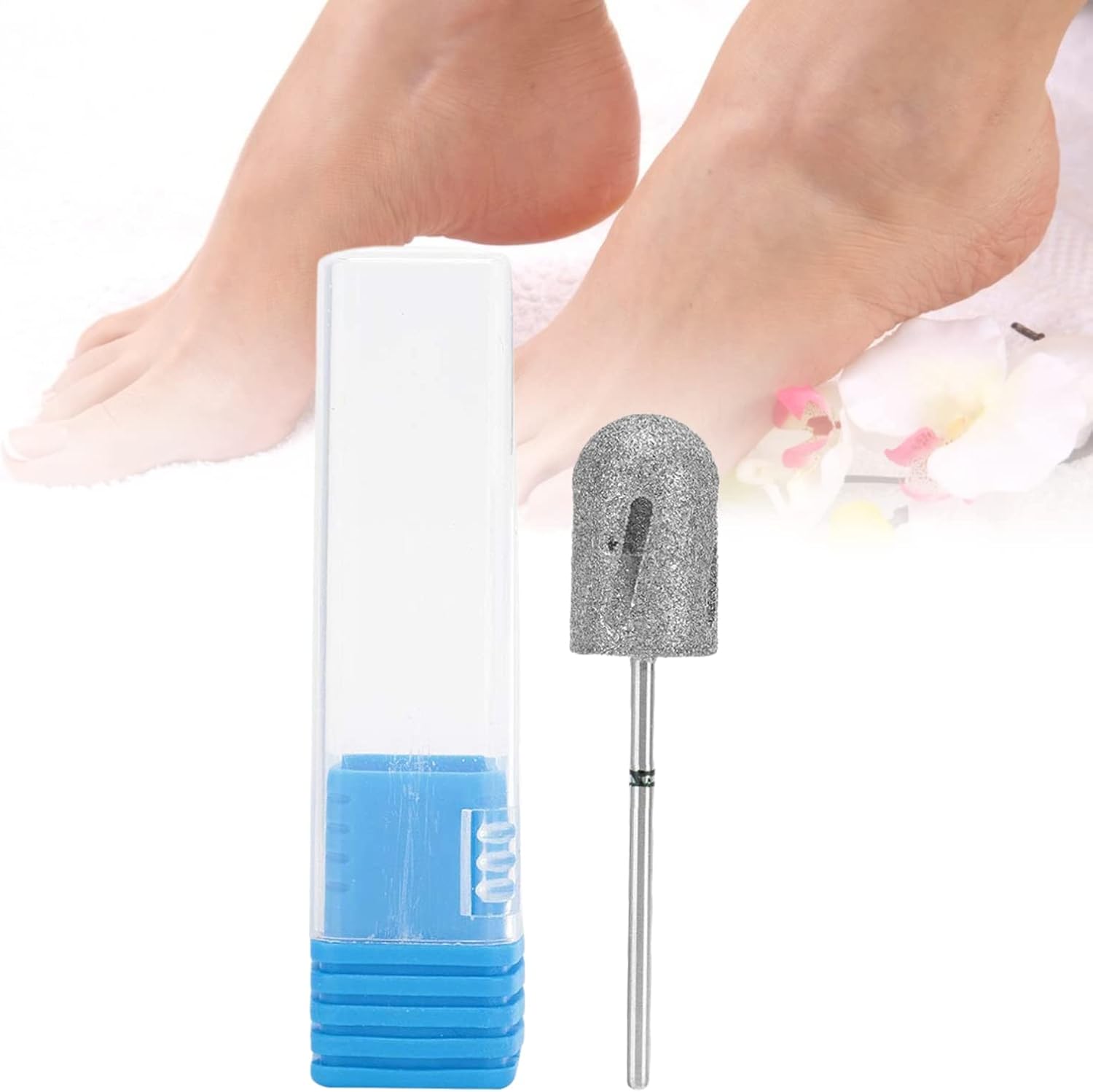 Pedicure Cone Bit, Stainless Steel Foot Nail File Bits Pedicure Foot Calluses Sanding Grinding Head Feet Filing Nails for Polishing and Repairing Old and Dead Skin of Feet