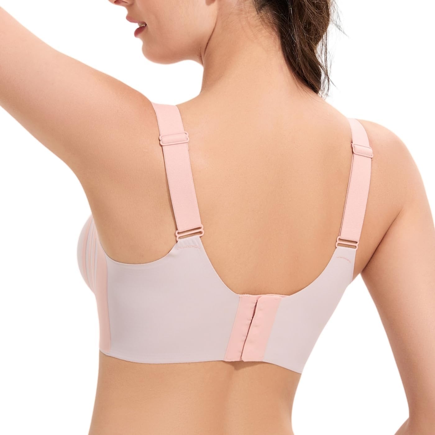 Bras for Women No Underwire, Push Up Bra Wireless Bras for Women Soft and Lightly, Full Coverage Seamless Bras for Everyday Sakura Pink - Image 3