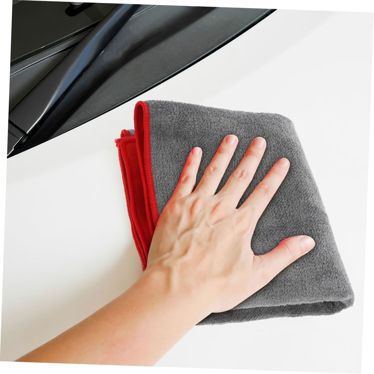 5pcs Super Absorbent Car Drying Towels Microfiber Suede Cloths 60x30cm Reusable Auto Washing Cloths for Car Detailing and Exterior Care
