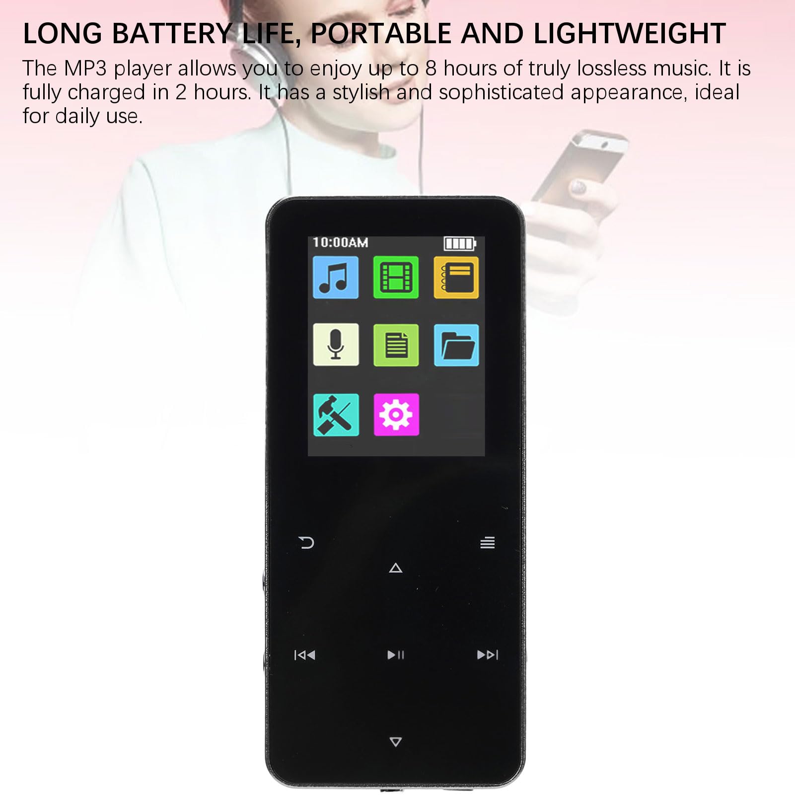 Amazon.co.jp: MP3 プレーヤー、Bluetooth 付き HiFi ロスレス