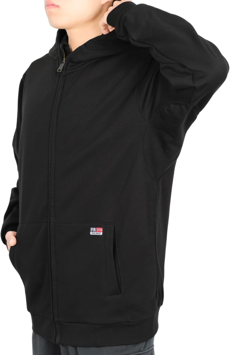 BOCOMAL FR Hoodies Zip-Up 12.5oz Heavyweight Modacrylic Cotton Permanent Flame Resistant Hooded Sweatshirts - Image 6