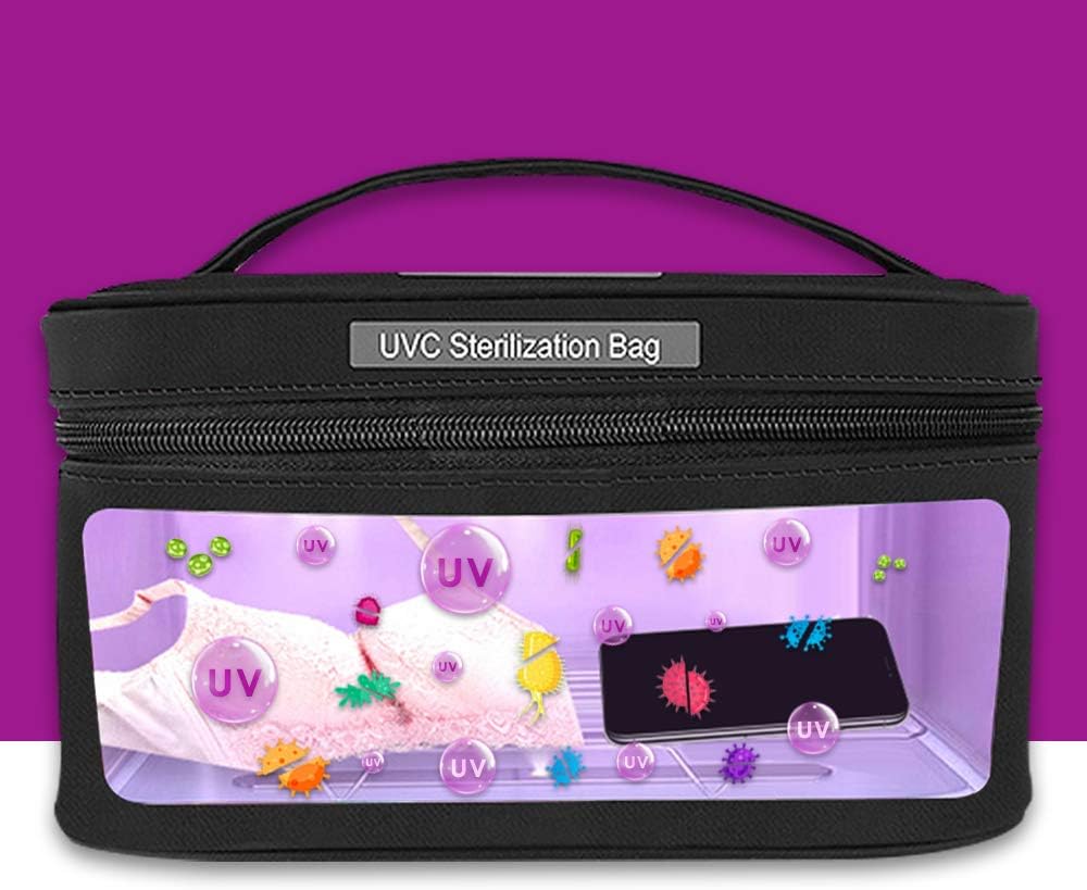 | UVILIZER Bag - UV Light Sanitizer & Ultraviolet Box (Powerful UV-C Cleaner for Home, Office, Any Room)