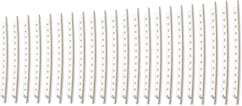 Alnicov 22 PCS Guitar Fretwire,2.2mm Fret Wire Set,for Electric Acoustic Guitar 22 Frets Fingerboard,Nickel-plated Copper