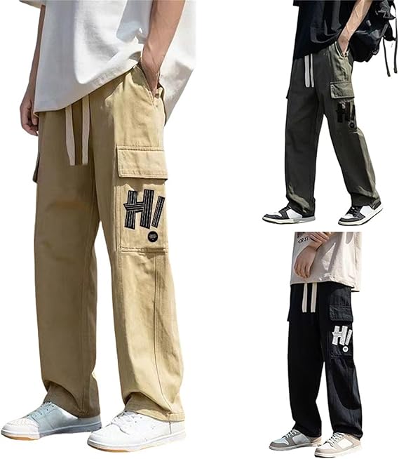 Pantaloni Cargo Uomo Elasticizzati - Vita Elastica, Tasche Multiple, Per Lavoro E Outdoor - Foto 3