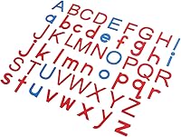 Vista 2 de JE JOUE Montessori Letra Materiales de Aprendizaje de Madera Pequeños Objetos de Lenguaje del Alfabeto movibles con Caja (Rojo y Azul)