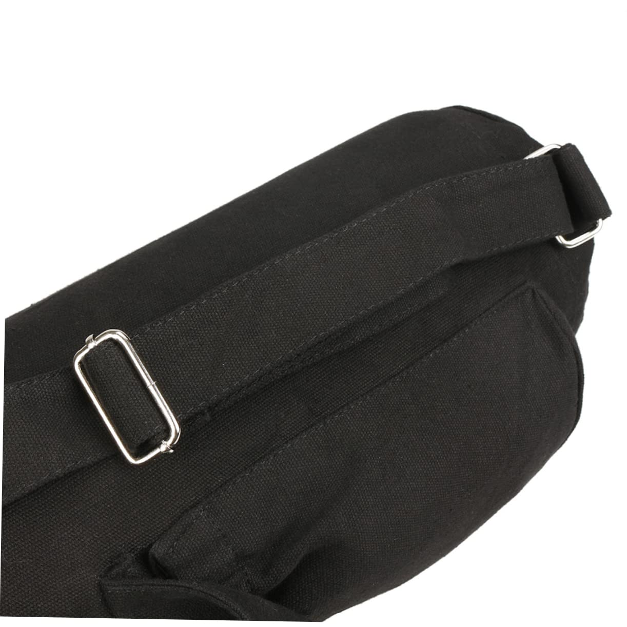 WOONEKY Bolsa de Almacenamiento para de Yoga Multifuncional con Capacidad Grande y Correa Bolsa Respirable para Ejercicio y Fitness Negro