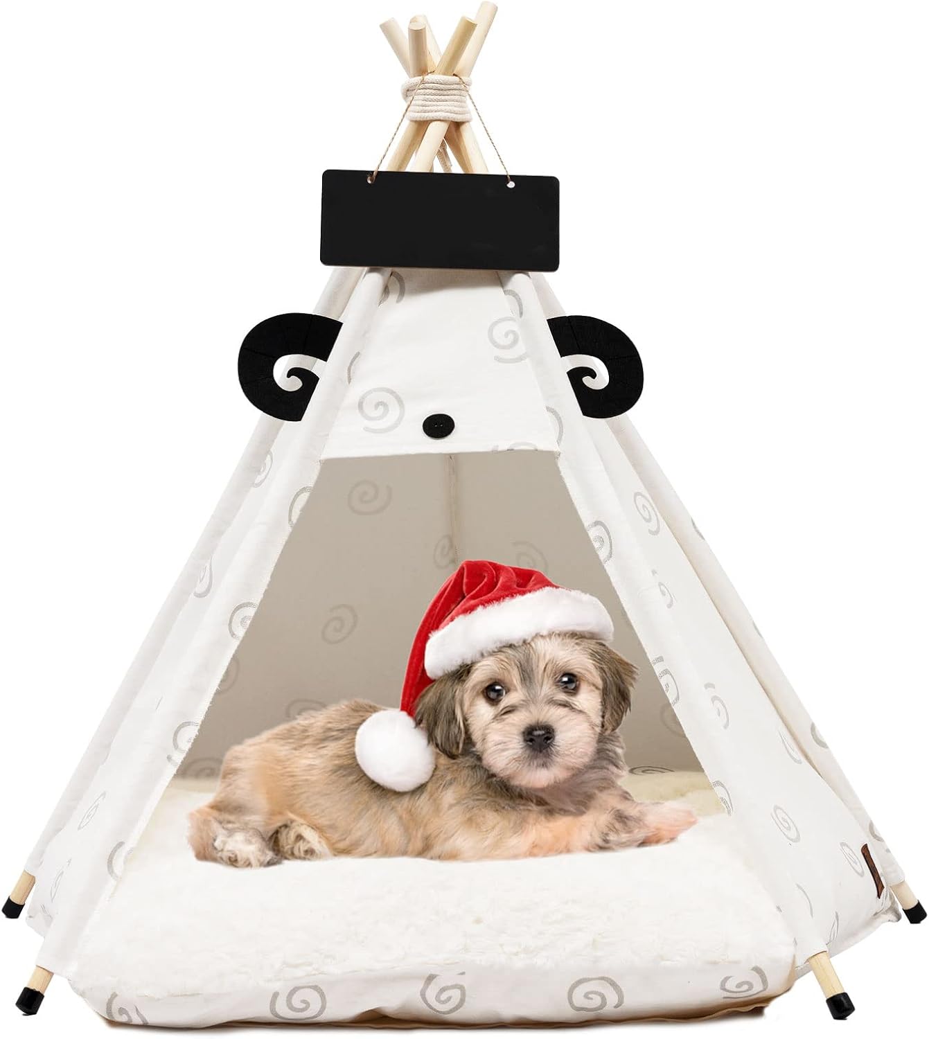 HOMCENT Tipi Tipi Tipi - Tipi para mascotas con cojín grueso para perros pequeños y gatos, cama lavable para mascotas, 50 x 50 x 60 cm (estilo 5)