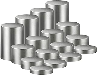 Tungsten Weights 3.75 Ounce 3/8 Inch Incremental Cylinders Car Weights Compatible with Pinewood Car Derby Weights, 16 Pieces, 4 Sizes