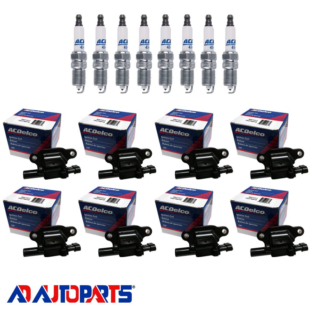 AD Auto PartsIgnition Coil Pack - 8 OEM BS-C1511 Ignition Coils + 8 OEM 41-962 Spark Plugs