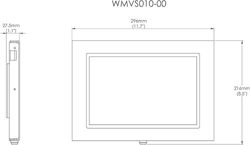 Miniatura 6 de TABcare Funda metálica de seguridad antirrobo compatible con Tienda Fire Max 11 para quiosco, POS, tienda, exhibición (negro, VESA y montaje en