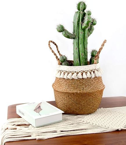 Miniatura 5 de BlueMake - Canasta tejida para almacenar plantas o juguetes, para usar en la sala o el baño