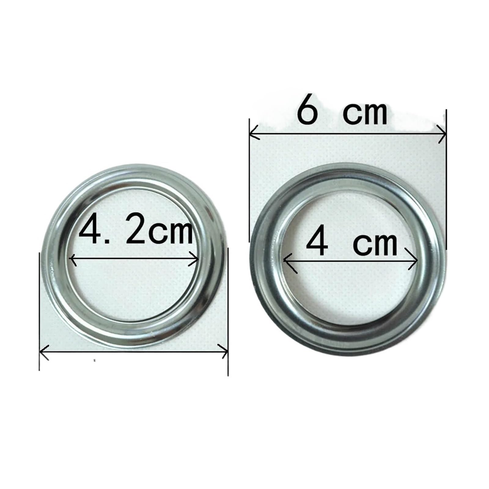 Vorhangösen, 60 Stück, Ringe für Vorhänge, DIY-Vorhangösen, Zubehör, Ösen, Dekoration, Installation durch Stanzmaschine, Weiß