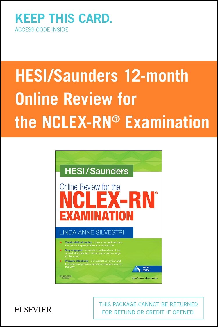 HESI/Saunders Online Review for the NCLEX-RN Examination (1 Year