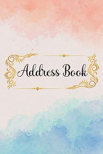Address Book: Abstract Design, Tabbed in Alphabetical Order, Perfect for Keeping Track of Addresses, Email, Mobile, Work &amp; Home Phone Numbers &amp; Birthdays