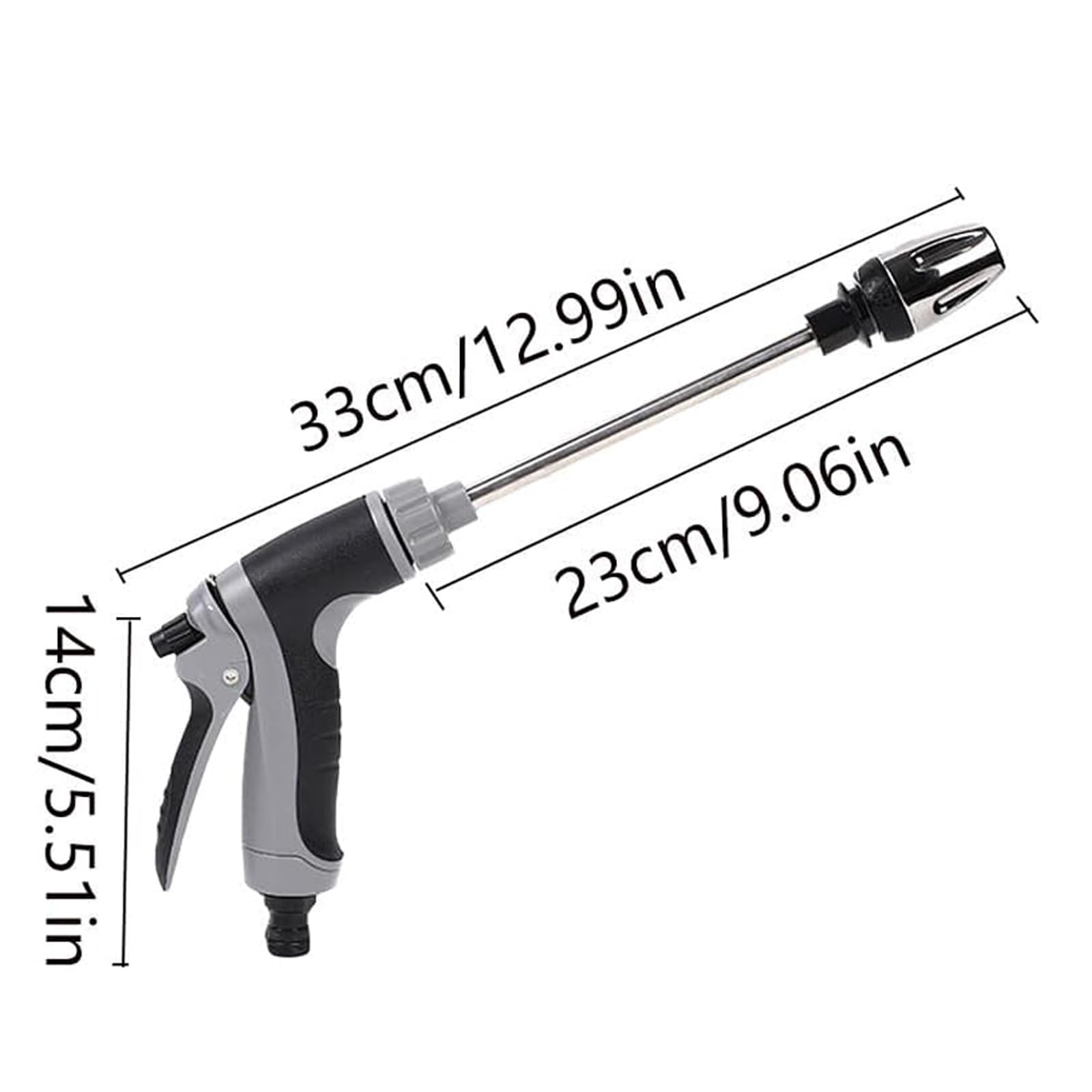 Aquoxis Pressure, 15x More Powerful Than Hoses, with 360° Rotating for Three Spray Modes, Fits Almost Any Garden Hose (Assembled) — view 6