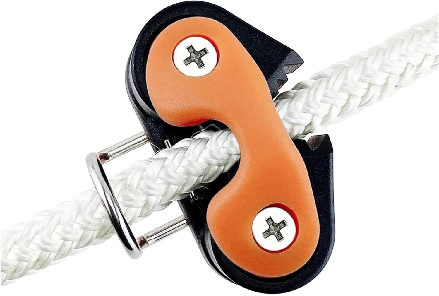 2PCS Boat Accessories Composite Ball Bearing Cam Cleat with Leading Ring Pilates Equipment Fast Entry Rope Wire Sailing