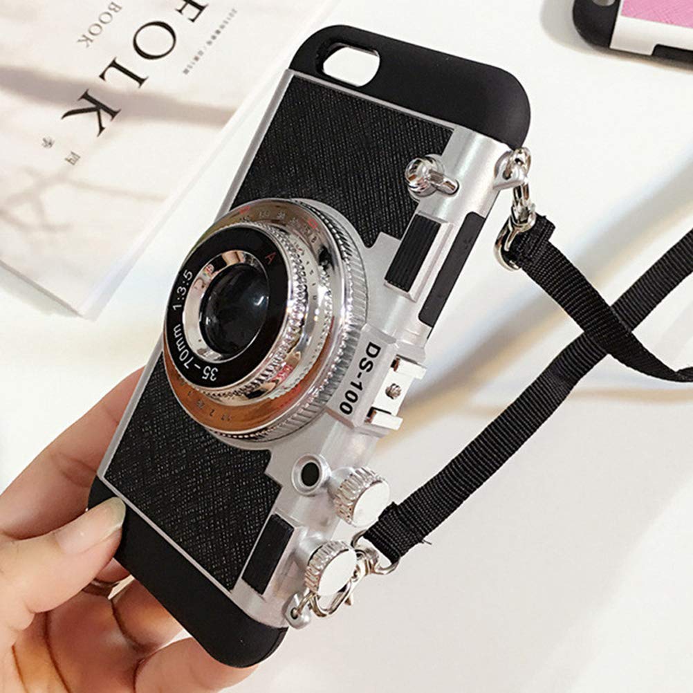 SIXRUN Vintage Camera Custodia per Telefono, Design 3D Fotocamera per (#9)