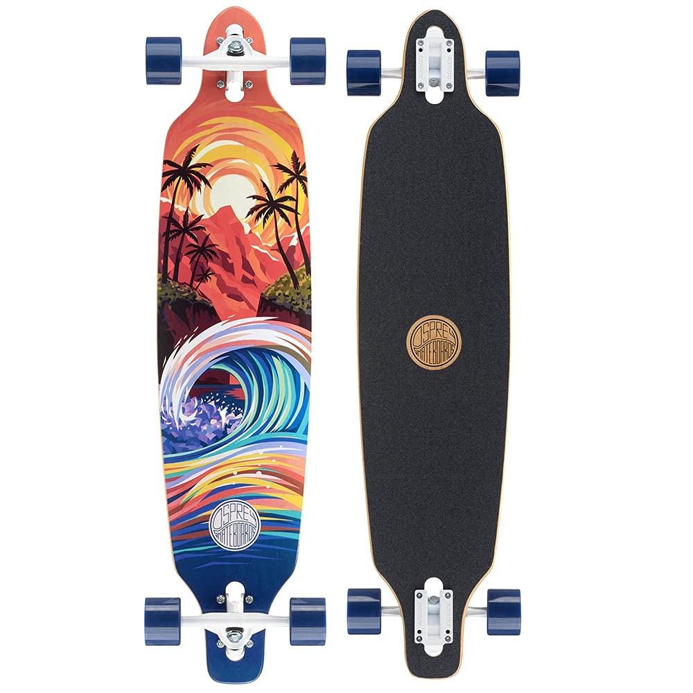 Osprey Twin Tip Longboard 39 inch Canadian Maple Deck Complete Skateboard for Adults Kids and Beginners Multiple Colours