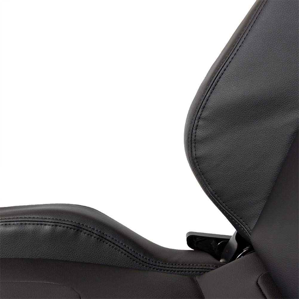 Sedile Sportivo 'RS6-II' - Finta pelle Opaco Nero - reclinabile doppia regolazione - incl. Slitte