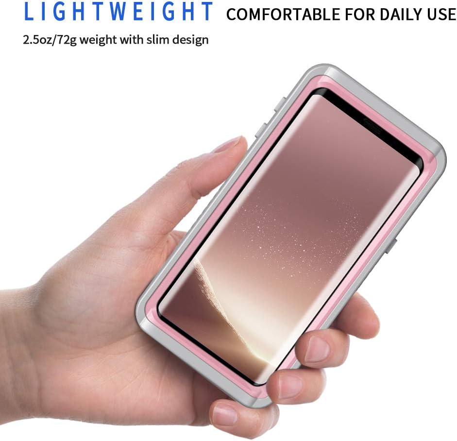 Lоwеѕt Prісе Lanhiem Samsung Galaxy S9 Case, IP68 Waterproof Dustproof Shockproof Case with Built-in Screen Protector, Full Body Sealed Underwater Protective Clear Cover for Samsung S9 (Pink) Nеw Prоduсt Lanhiem Samsung Galaxy S9 Case, IP68 Waterproof Dustproof Shockproof Case with Built-in Screen Protector, Full Body Sealed Underwater Protective Clear Cover for Samsung S9 (Pink)