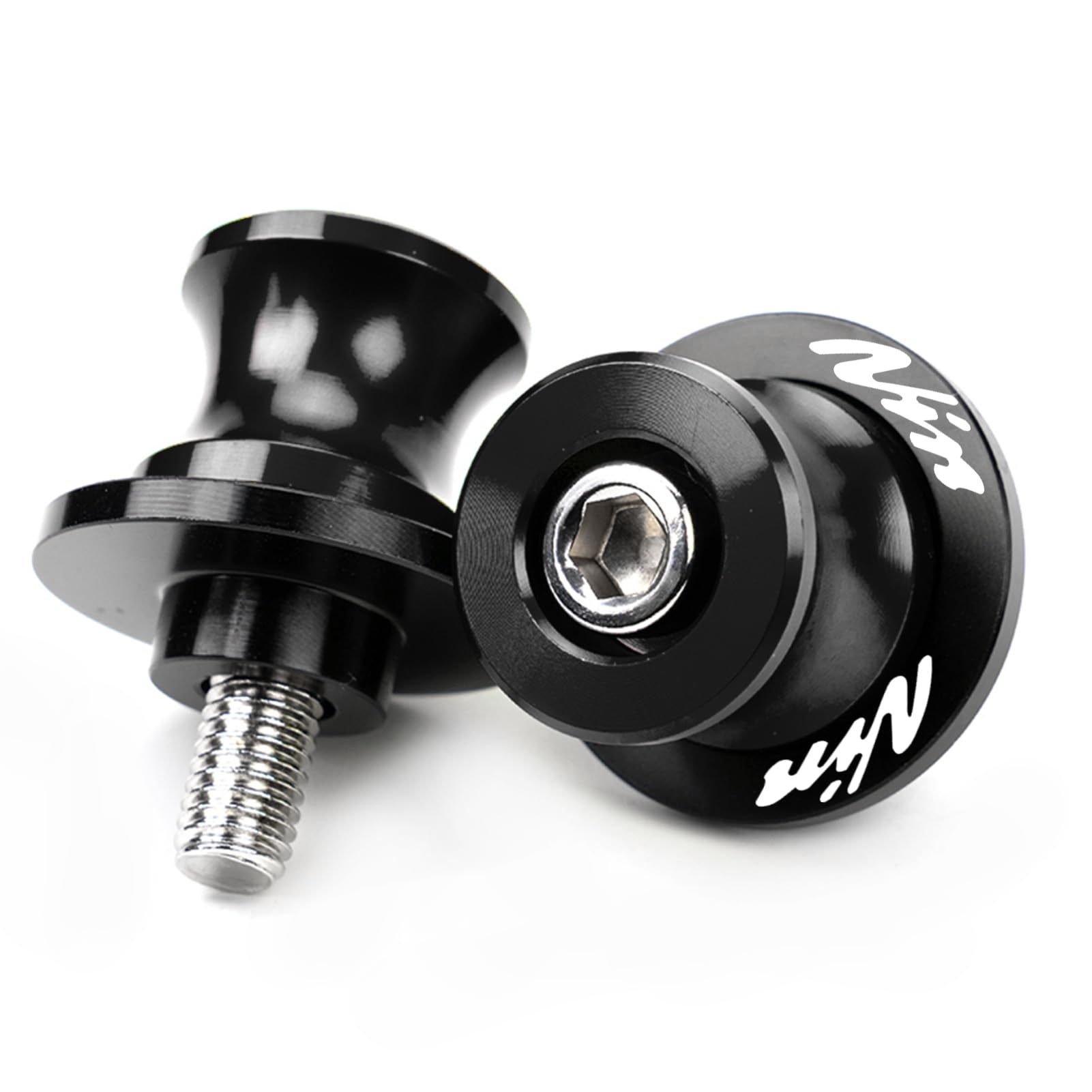 Motorcycle Swingarm Spools For Ninja 500 650 ZX6R ZX10R ZX4RR Black