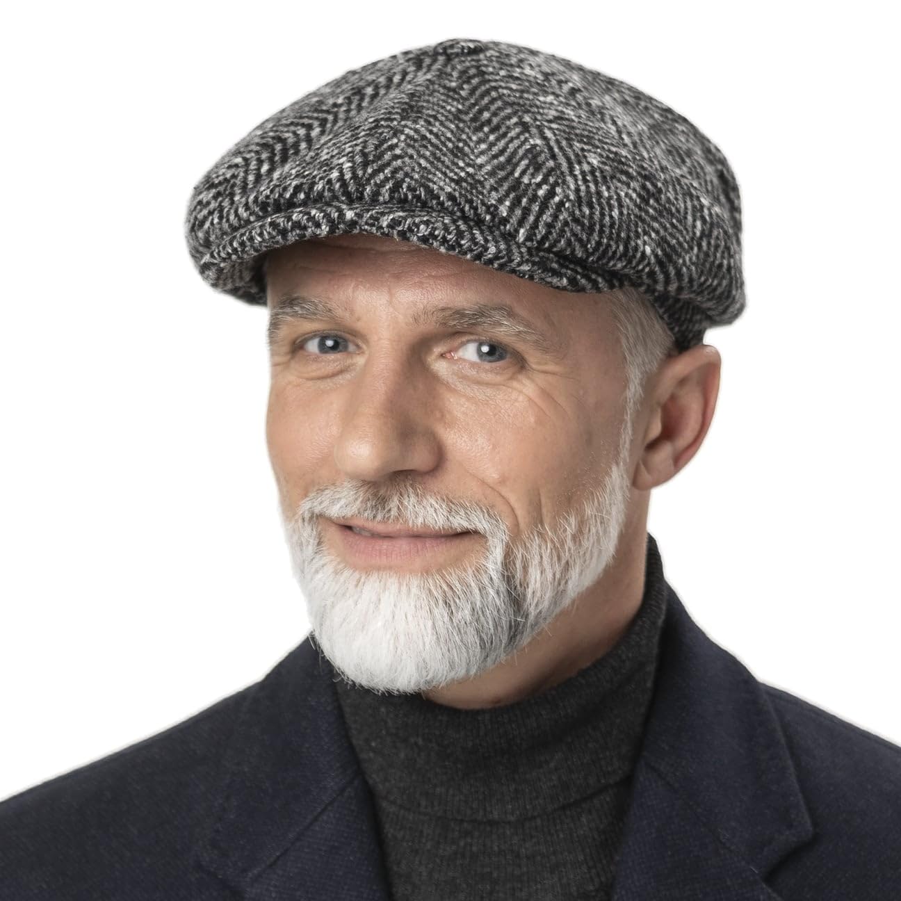 Stetson Gorra Chata Hatteras - Gorra con Visera Mujer/Hombre - 100% Lana Virgen - Gorra Plana con Forro de algodón - Gorra de Lana otoño/Invierno