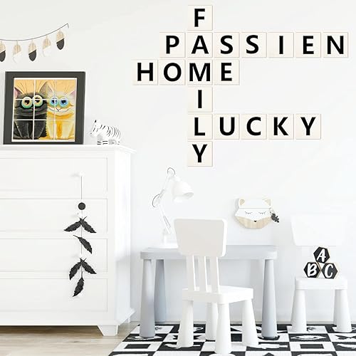 Miniatura 5 de Tablero de madera sin terminar, 100 piezas de 3 x 3 pulgadas, cuadrados de madera naturales en blanco para manualidades, pintura, azulejos