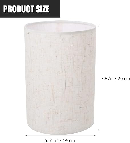 Miniatura 7 de FOMIYES Pantalla de lámpara desmontable de 5.5 x 5.5 x 8 pulgadas para lámpara de mesa, lámpara de noche, lámpara de pie, pantalla de tambor de