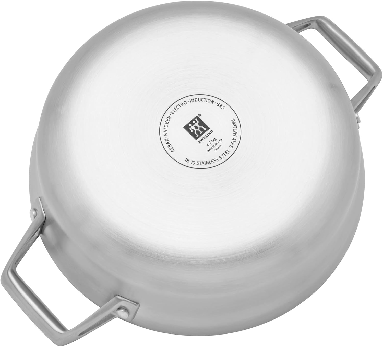 ZWILLING Motion Stainless Steel 4-qt Stainless Steel Chef's Pan with Lid