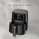 CHEFMAN 2 Qt Mini Air Fryer – Digital Space-Saving Compact Air Fryer with Nonstick and Dishwasher Safe Basket, Quick & Easy Meals in Minutes, Features Digital Timer and Shake Reminder – Black
