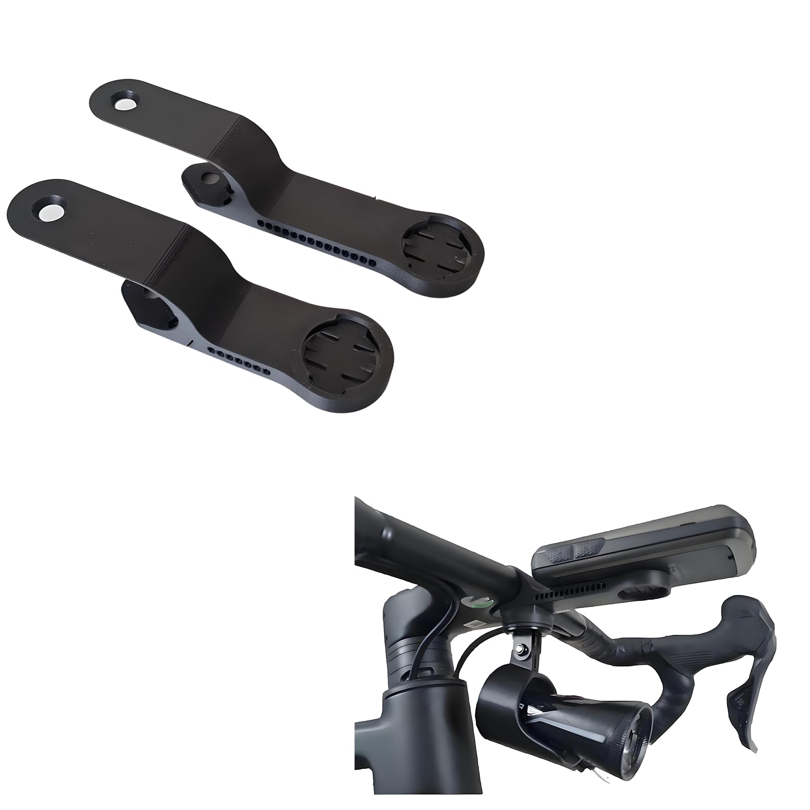 Fahrradcomputer-Halterung für Canyon Aeroad/Grail, Schnellverbindungs-Halterung für Garmin/Wahoo/Edge 840/Roam V2/1050/Karoo 3-Secure, flaches Design 