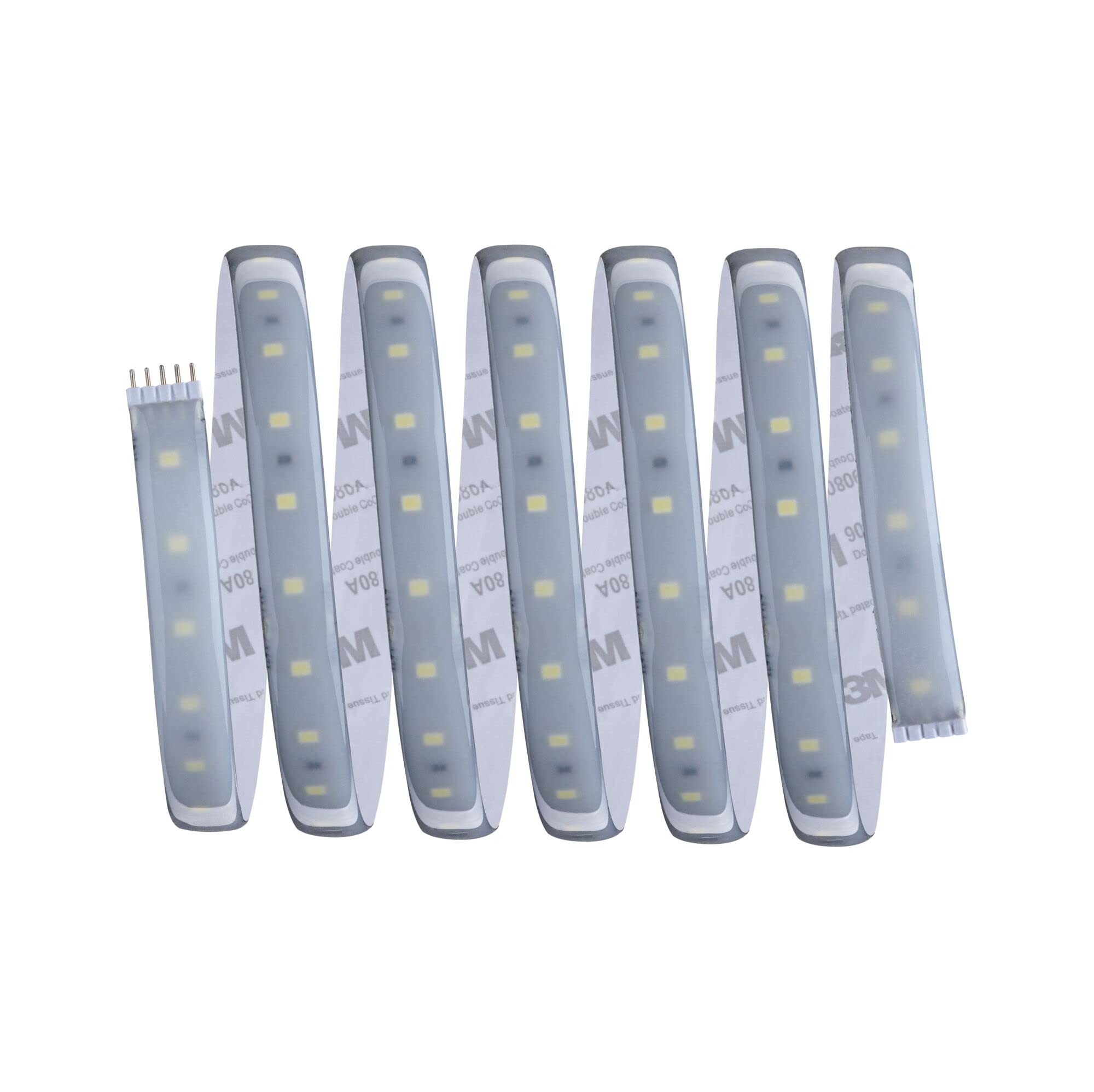 Paulmann 70548 tira de LED MaxLED 500 2,5m 1375lm IP44 incl. 1x15 W regulable luz diurna blanco plata tira de LED plástico 6500 K